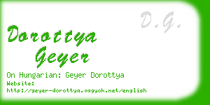 dorottya geyer business card